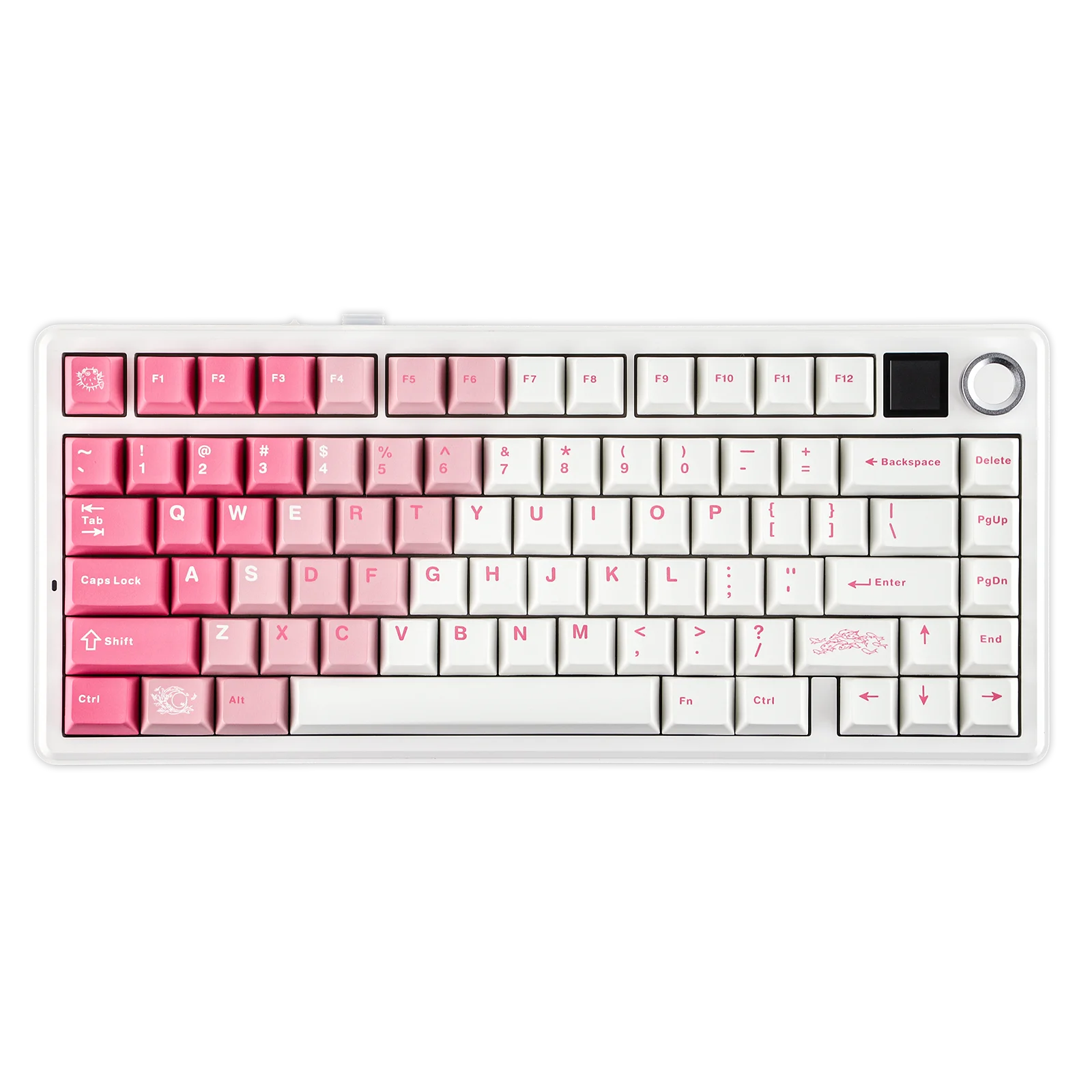 EPOMAKER X AULA F75 MAX Compact 75% ANSI Layout Wired/Bluetooth/2.4GHz Wireless Mechanical Keyboard with TFT Screen and a Knob